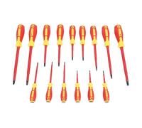 Segrehy 15Pcs 1000V Isolé Électricien Tournevis Ensemble Chrome Vanadium Professionnel Électrique Tournevis Ensemble pour Véhicule
