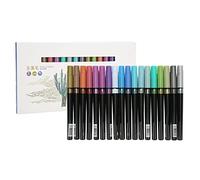 Segrehy 18 couleurs marqueurs métalliques vibrants à séchage rapide écriture plus lisse sans acide ensemble de marqueurs de peinture sans odeur pour peinture graffiti notes de coloriage
