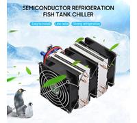 Segrehy 180W Haute Puisnce Semiconductor Réfrigération Fish Tank Chiller 12V Réfrigérateur Machine À Eau De Refroidissement Refroidisseur d'eau Refroidisseur D'aquarium avec 6 (120W)