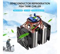 Segrehy 180W Haute Puisnce Semiconductor Réfrigération Fish Tank Chiller 12V Réfrigérateur Machine À Eau De Refroidissement Refroidisseur d'eau Refroidisseur D'aquarium avec 6 (180w)