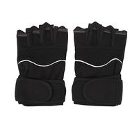 Segrehy 2pcs Gants d'entraînement pour Les Hommes Femmes Exercice Gants pour Le soulèvement de Poids Cycling Gym Training Respirant Anti-aslip à Une Taille Demi-Doigt Noir