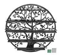 Segrehy 5 Couches de Vernis à Ongles présentoir cosmétique Organisateur de Maquillage Mural Noir élégant rétro Moderne Simple pour Chambre à Coucher comptoir de cosmétiques Salon de