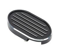 Segrehy Accessoire de couverture de repose-pieds de moto de coussinet de pédale de frein de style à rayures adapté pour XL883 XL1200 CNC usiné en aluminium billette durable rehausseur de