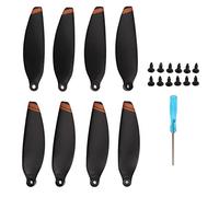 Segrehy Accessoires de Remplacement de l'hélice du Drone Aile des Lames de Bord Orange pour Mavic Mini Strong Put Low Noise PC Matériau 8pcs Propercuteurs 12 vis 1 Tournevis