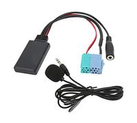 Segrehy Adaptateur de Musique de Module Bluetooth de Voiture Câble Audio auxiliaire Bluetooth sans Fil avec Microphone Mains Libres pour Port stéréo de Voiture 8 Broches 6 Broches