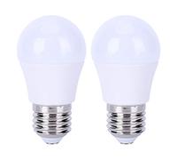 Segrehy Ampoule LED E27 5W 5000K, haute luminosité, économe en énergie, à intensité variable, pour chambre à coucher, salon, cuisine, paquet de 2, blanc