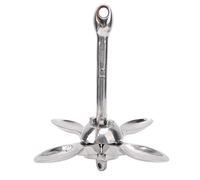 Segrehy Ancre à grappin en Acier Inoxydable 316, Robuste et Pliable, pour Bateau de pêche, canoë, Yacht, qualité Marine, antirouille, Design Compact, Rangement Facile, Taille 20 cm, 662 g