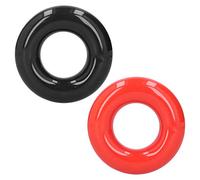 Segrehy Anneau de Poids de Club de Golf Swing Golf Training Aide Soft Rubber Rabated Power Weight Anneau pour Les golfeurs pour améliorer Le contrôle de la résistance Distance Black Red 2