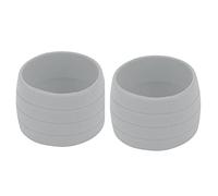 Segrehy Bague de fixation de sangle élastique en silicone pour vélo AntiSkip Bouchons de boucle pour ruban de barre de vélo de route Premium Prise de bande de guidon en silicone durable (Gris)