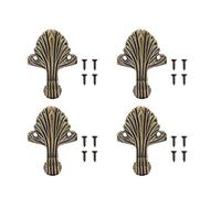 Segrehy Boîte en Bois Antique Boîte de Bijoux de Pied d'angle Pieds 4pcs Ensemble Premium en Alliage de Zinc Pieds inférieurs décoratifs durables pour boîte en Bois Boîte Bijoux Boîte