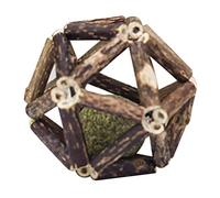 Segrehy Boule en Bois d'herbe à Chat, bâton de Vigne argentée, Jouet de broyage des Dents, améliore l'appétit, élimine Le tartre, stimule Le Jeu pour Chats, Chatons, matériau de Vigne