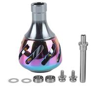 Segrehy Bouton de Puissance de pêche Boucle de poignée de Bobine Tous en métal Accessoires de pêche colorés Remplacement léger Robuste Durable Facile à Installer pour Les Amateurs de (S 23 Pouces)