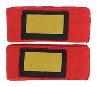 Segrehy Boxing manuscrits Muay Thai enveloppe à Main élastique enveloppe de Main en Coton Respirant pour Hommes Femme Traine de Boxe Gym d'entraînement Protection de Protection Contre Le (Rouge)