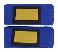 Segrehy Boxing manuscrits Muay Thai enveloppe à Main élastique enveloppe de Main en Coton Respirant pour Hommes Femme Traine de Boxe Gym d'entraînement Protection de Protection Contre Le (Bleu)