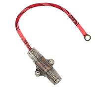 Segrehy Câble de fusible audio en forme de O en cuivre haute résistance 10 GA pour connexion directe à la batterie, couvercle en plastique de qualité industrielle durable