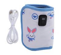 Segrehy Chauffe-biberon avec Affichage LED, température précise, Chauffage Rapide, Chauffe-Lait pour Lait Maternel, Chauffe-biberon Portable pour Voyage et extérieur, Nylon 11,5 x 5,2 (Lapine)
