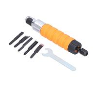 Segrehy Ciseau à Bois Électrique Haute Vitesse, Kit de Sculpture avec 5 Lames et 1 Clé, Outil de Gravure Vibratoire pour Travail du Bois, Idéal pour Menuiserie, Sculpture sur Racine et Artisanat DIY