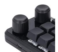 Segrehy Clavier mécanique 12 Touches, éclairage RVB, Double Bouton, Type C, Bluetooth 2.4G, NS Fil, programmable, Interrupteur Bleu, pour Jeux et Bureau, matériau ABS, 127 x 72 mm