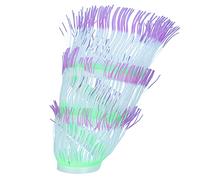 Segrehy Corail anémone Artificielle en Silicone, Simulation de Plante d'eau, décoration d'aquarium de Poissons, Ornement réaliste avec Vue sur l'océan, sans Danger pour Les réservoirs (Violette)