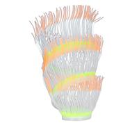 Segrehy Corail anémone Artificielle en Silicone, Simulation de Plante d'eau, décoration d'aquarium de Poissons, Ornement réaliste avec Vue sur l'océan, sans Danger pour Les réservoirs (Orange)