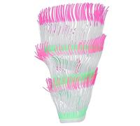 Segrehy Corail anémone Artificielle en Silicone, Simulation de Plante d'eau, décoration d'aquarium de Poissons, Ornement réaliste avec Vue sur l'océan, sans Danger pour Les réservoirs (Rose)