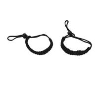 Segrehy Corde de Transport pour Bouteille, Porte-gobelet, poignée, Tissage à la Main, Corde de Survie pour Parapluie, pour Camping en Plein air, randonnée, Noir, 2 pièces