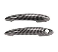 Segrehy Couvercle de poignée de porte extérieure en Fiber de carbone, capuchon décoratif de poignée de porte extérieure pour S R50 R53 R55 R56 première deuxième génération ABS type