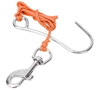 Segrehy Crochet dérivé en Acier Inoxydable avec photographes sous-Marins de la Ligne de Nylon (Couleur Orange)