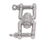 Segrehy Double Jaw Shackle 304 en Acier Inoxydable RustproofProof Universal Jaw Anchor Connecteur pour la quincaillerie Louting Connexion Hamac Swing Punching Sac (8 mm)