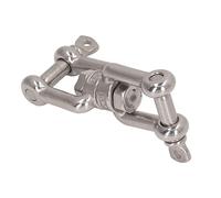 Segrehy Double Jaw Shackle 304 en Acier Inoxydable RustproofProof Universal Jaw Anchor Connecteur pour la quincaillerie Louting Connexion Hamac Swing Punching Sac (10 mm)
