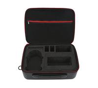 Segrehy Drone Batching Case Premium PU Leather Sac de Rangement de Grande capacité avec Poche en Mesh pour Mini 3 Pro Accessoires Noirs