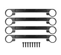 Segrehy Drone Spray Rod Barre Fixe Alliage D'aluminium Agricole Protection des Plantes Drone Boîte De Pulvérisation Pliante Bande De Fixation Noir 4pcs