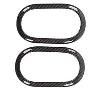 Segrehy Ensemble de 2 garnitures de remplacement pour poignée de porte intérieure en fibre de carbone, matériau ABS de haute qualité, pour les modèles Smart Fortwo C453 A453 W453