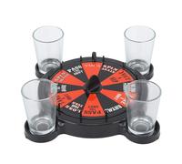 Segrehy Ensemble de Jeu de Boissons avec Plateau tournant, Jeu de fête Amusant en Verre Rotatif pour Adultes, Bars, KTV, Anniversaires, événements de Noël, matière Plastique Comprenant 1