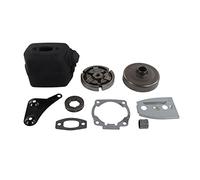 Segrehy Ensemble de Tambour d'embrayage et Silencieux d'échappement pour tronçonneuse, pièces de Rechange durables de qualité supérieure pour tronçonneuses 55 51 50, et foresterie