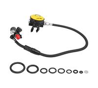 Segrehy Ensemble d'équipement de plongée sous-Marine DIDEEP X4000 Pro Respirateur avec soupape de décharge de étage Tête rotative de deuxième étage pour la plongée sous-Marine Tuyau 1 L