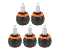 Segrehy Exercice de traction de vélos bouton printemps premium en plastique de fer rapide bouton de réglage de libération rapide pour la maison de fitness gymnase ensemble de 5 (Noir et orange)