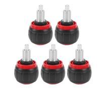 Segrehy Exercice de traction de vélos bouton printemps premium en plastique de fer rapide bouton de réglage de libération rapide pour la maison de fitness gymnase ensemble de 5 (Rouge noir)