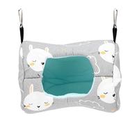 Segrehy Hamac pour Animaux de Compagnie Suspendu Maison nid Premium Quatre Saisons Gris Toile hamac pour Hamsters Chinchillas Petits Animaux de Compagnie Durable réutilisable 18x14x14cm