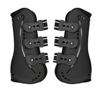 Segrehy Horse Front Leg Boots Impact Shock Absorbing Breathable Horse Leg Protector for Jumping Riding Eventing Made of PU Neoprene Material Set of 2 (M)