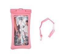 Segrehy Housse de Pochette de Sac de téléphone étanche Flottante Universelle en TPU avec lanière pour téléphone de Moins de 7,2 Pouces (Rose)