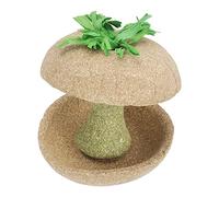 Segrehy Jouet à mâcher pour Hamster avec Noyau de Pomme, Corde de Paille Naturelle, Durable, sain et Amusant, Bol à mâcher pour Hamsters Nains, Ours dorés, Macaronis, Rats