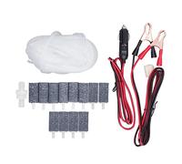 Segrehy Kit Accessoire de Pompe à air Hauts Performances du Tuyau à air vanne à carapacs Bubble Stone Battery Cable Câble Câble pour Aquarium Hydroponics Fish Ferms 12V 24m Tuyau 12 (MPQ-906)
