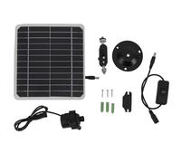 Segrehy Kit de pompe à eau à énergie solaire de 50 W avec fonction de stockage 'Alimentation 24 Heures Pompe à Fontaine à Eau à Panneau Solaire pour Baignoires de Poisson de Bain pour