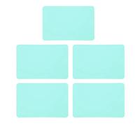 Segrehy Kit de réparation de Bateau en PVC, 5 pièces, Patchs de réparation Robustes et imperméables pour Bateaux gonflables, Kayaks, canoës, Jouets gonflables et Accessoires pour (Ciel Bleu)