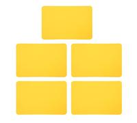 Segrehy Kit de réparation de Bateau en PVC, 5 pièces, Patchs de réparation Robustes et imperméables pour Bateaux gonflables, Kayaks, canoës, Jouets gonflables et Accessoires pour (Jaune)