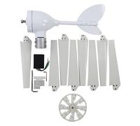Segrehy Kit éolienne 500 W avec contrôleur MPPT 8 feuilles, système de production d'énergie très efficace pour bateaux, RVS, maisons, cabines, maisons mobiles (48 V)