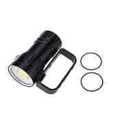 Segrehy Lampe de poche de plongée LED haute puissance 28 800 lumens, étanche, torche sous-marine de 80 m avec support pour plongée sous-marine, exploration de grottes, photographie,