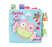 Segrehy Livre en Tissu pour bébé, Jouet éducatif Animal Mignon avec hochet, Tissu Doux résistant à l'usure pour bébé, Apprentissage du Temps de Jeu (Tapez 2)