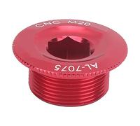 Segrehy Lot de 2 Capuchons de manivelle de vélo en Alliage d'aluminium M20, anodisés Haute résistance, Accessoire de Remplacement pour VTT et vélo de Route (M20 Red)